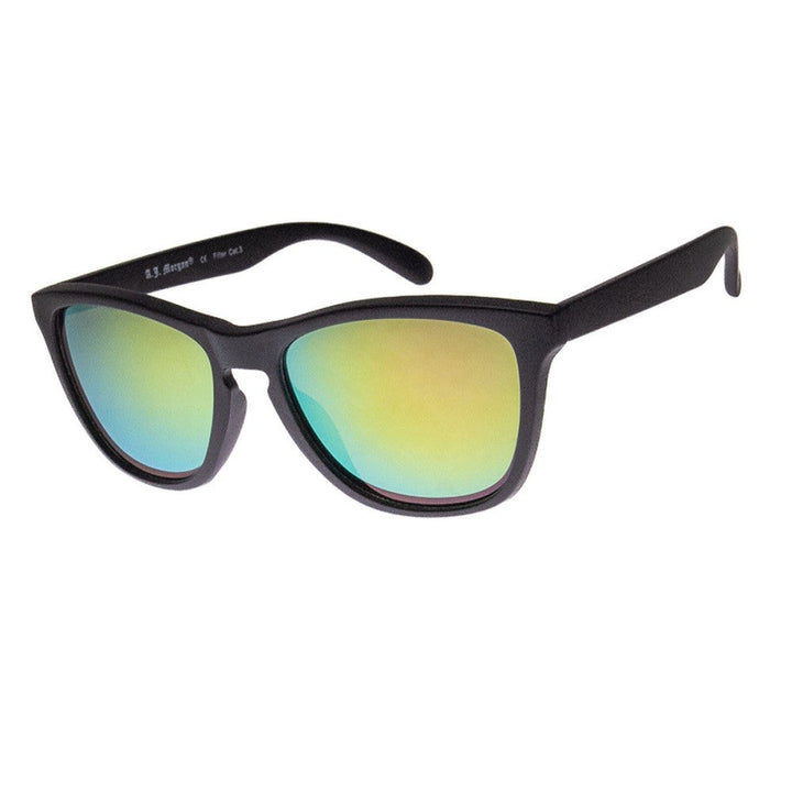 CLASSIC COOL - SUNGLASSES (NO Magnification) - BLACK/MIRROR