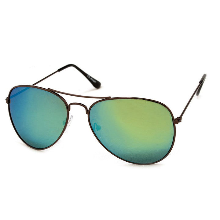 CHRIS - SUNGLASSES (NO Magnification) - BRONZE/MIRROR