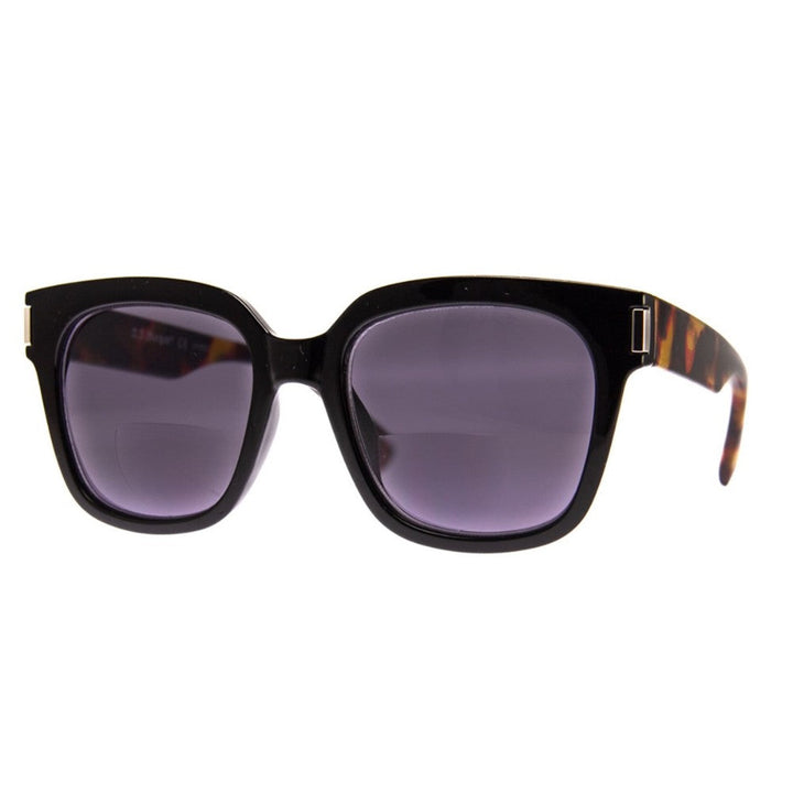 UPPER DECK - BIFOCAL SUNGLASS READER - BLACK/ANT.TORT