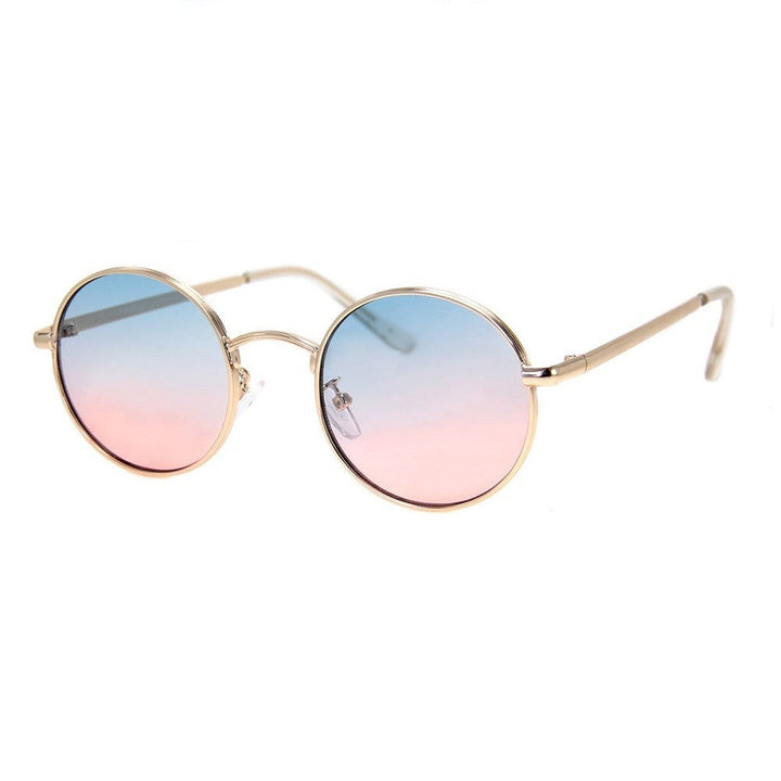 ALEKO - SUNGLASSES (NO Magnification) - GOLD/BLUE+PINK