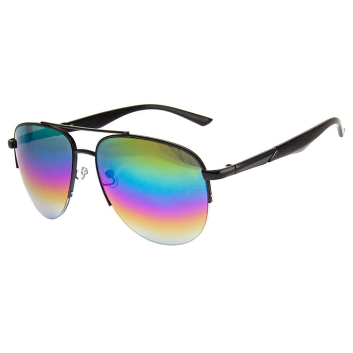 LONE RANGER - SUNGLASSES (NO Magnification) - BLACK/MIRROR