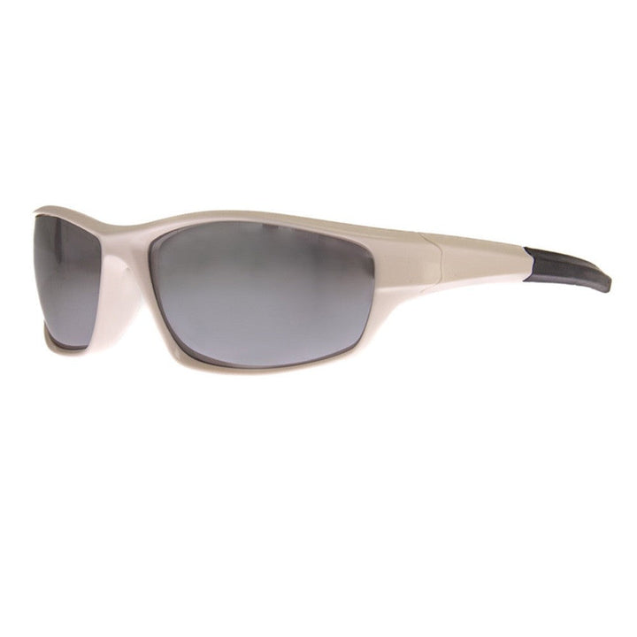 SPORTIN' JOE - SUNGLASSES (NO Magnification) - WHITE/MIRROR