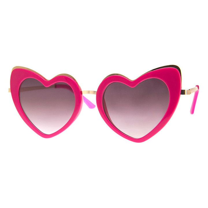 HEART THROB - SUNGLASSES (NO Magnification) - PINK/GOLD