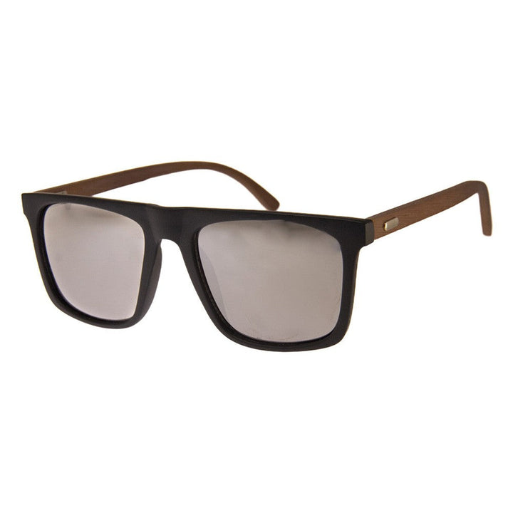 L.A. TIMBER - SUNGLASSES (NO Magnification) - BLACK/WOOD