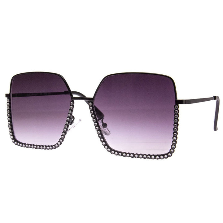 MORONGO - SUNGLASSES (NO Magnification) - BLACK w/RHINESTONES